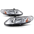 OE Style Chrome Housing Amber Corner Headlights for Honda Civic Sedan (2006–2011)