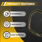 Carbon Fiber ABS Steering Wheel Frame Trim for Corvette C8 (2020–2025)