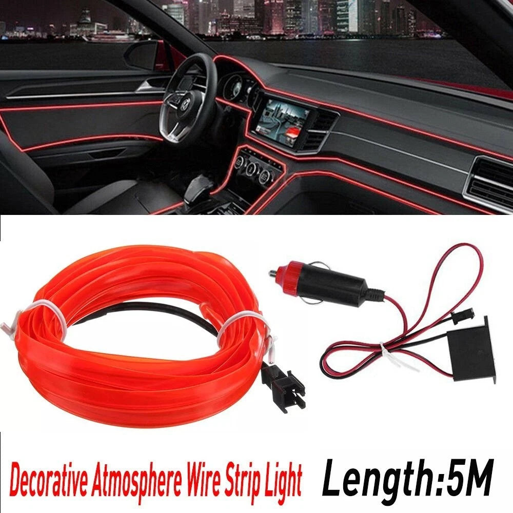5M LED Car Interior Atmosphere Strip Light for