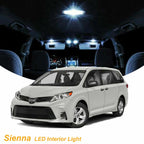 LED Full Interior Lights Package for Toyota Sienna (2004–2019)
