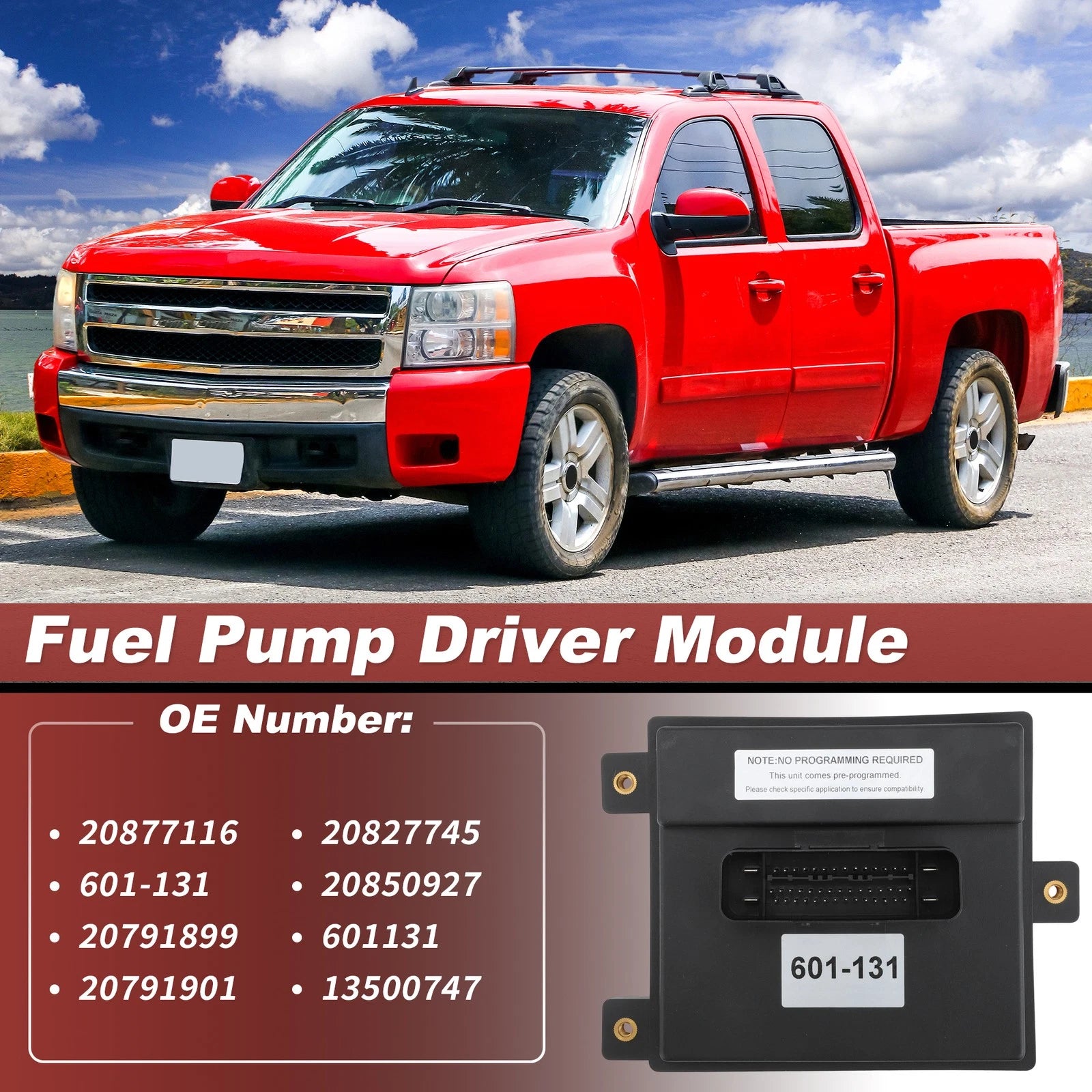 Fuel Pump Driver Module for Chevrolet Cadillac (601-131, 20877116)
