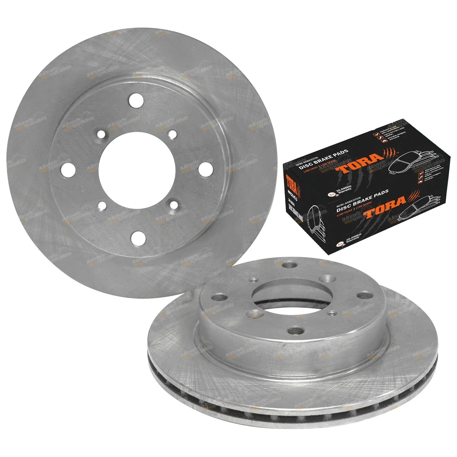 Front Brake Rotor + Disc Pads Set for Suzuki Cappuccino (1992 - 1997)