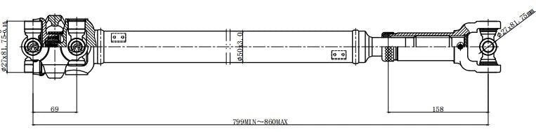 Drive Shaft for Jeep Grand Cherokee (1999–2004)