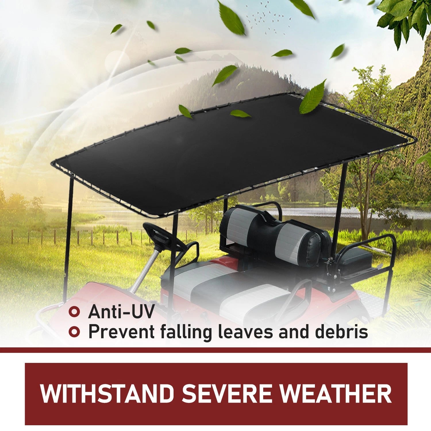 Golf Cart Roof Top Kit for Club Car Precedent Tempo Onward (2-Seat)