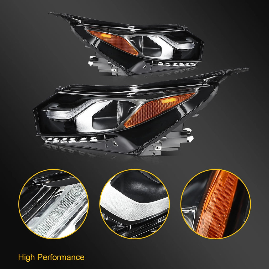 2X Headlight Assembly for Chevy Equinox (2018–2021)