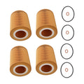 Set of 4 Oil Filters for Volvo S60 S80 V60 V70 XC60 XC70 (2007–2016)