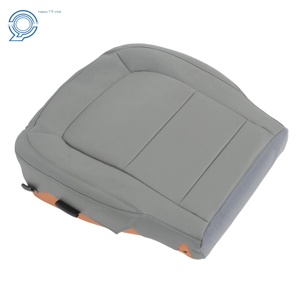 Gray Leather Driver Bottom Seat Cover for Chevy Colorado Canyon (2015–2022)