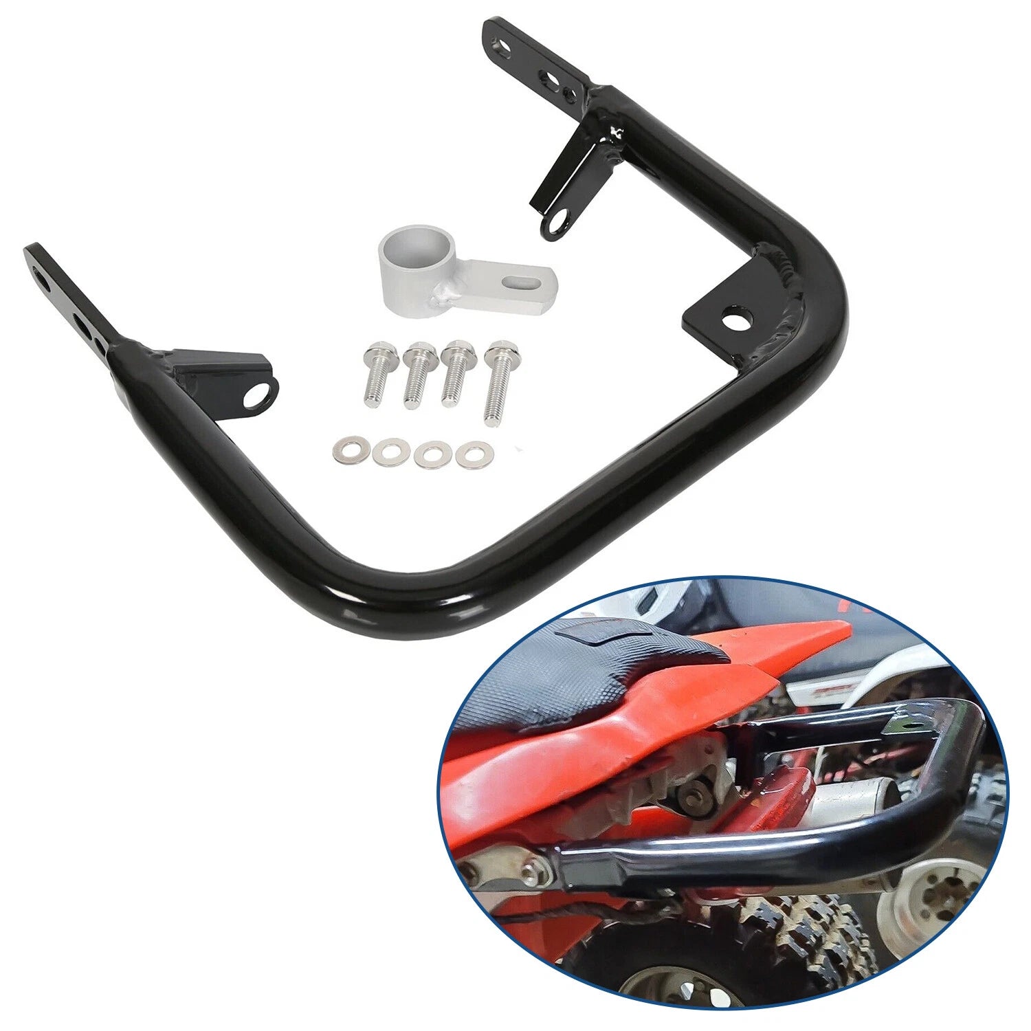 Rear Grab Bar Bumper for Honda TRX450R TRX450ER (2006–2014) Aluminum