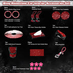 Rhinestone Gear Shift Knob Cover for Glasses Holder for Universal (-)