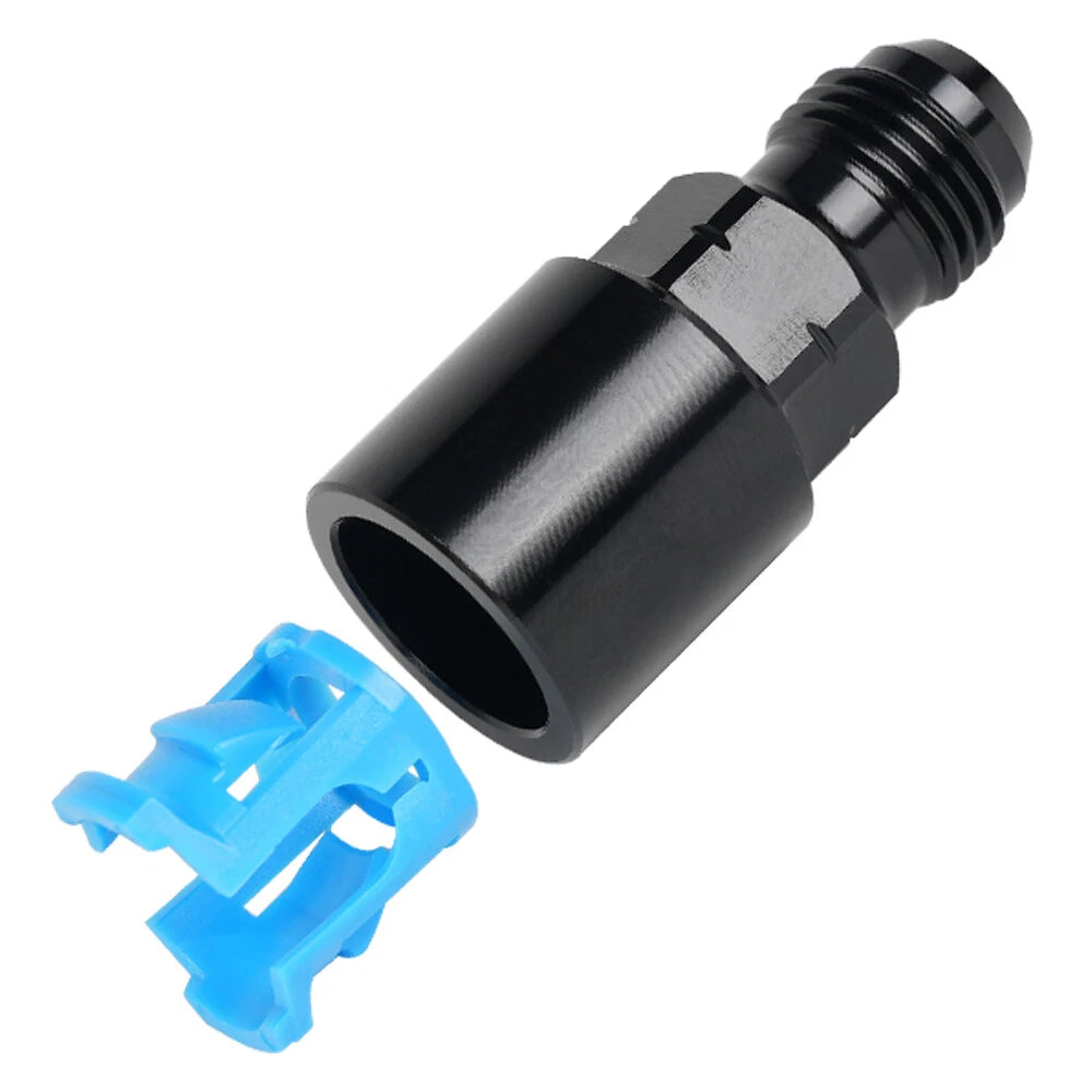 6AN to 3/8” Hose Quick Connect Fuel Rail Line Adapter Fittings for LS LS1 LS3