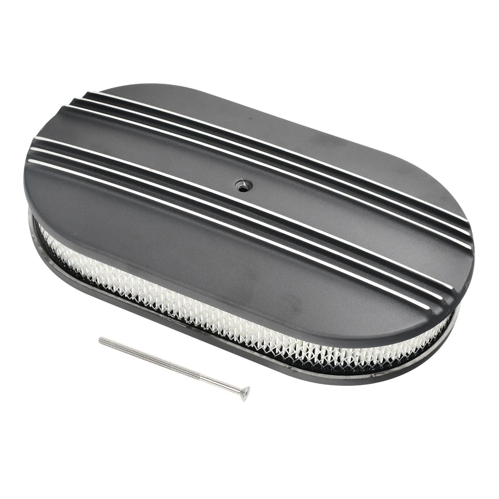 15" Aluminum Oval Air Cleaner Assembly for SBC Chevy Ford (1960–2023)