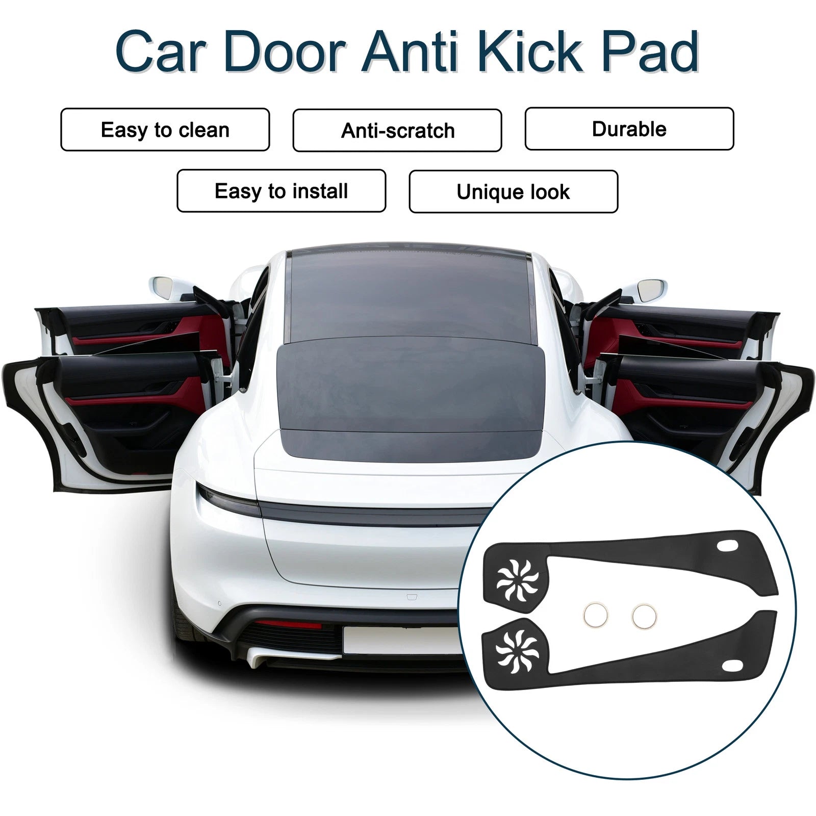 Set of 1 Car Door Anti Kick Pad Sticker Protector for Volkswagen Beetle (2012–2015)