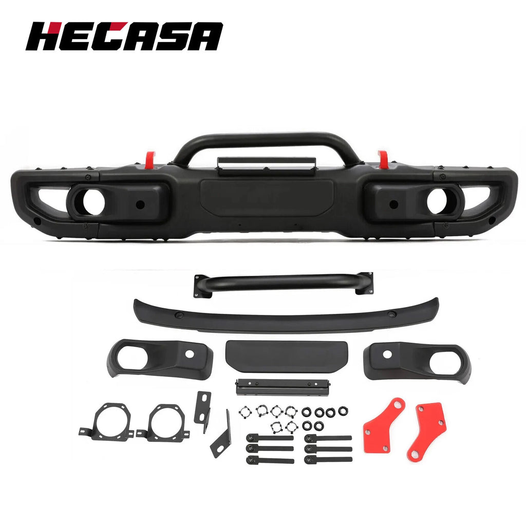 Front Bumper Kit with Sensors for Jeep Wrangler JL Gladiator (2018–2024)