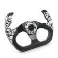 Universal U Shape Flat Drift Racing Steering Wheel with Horn Button