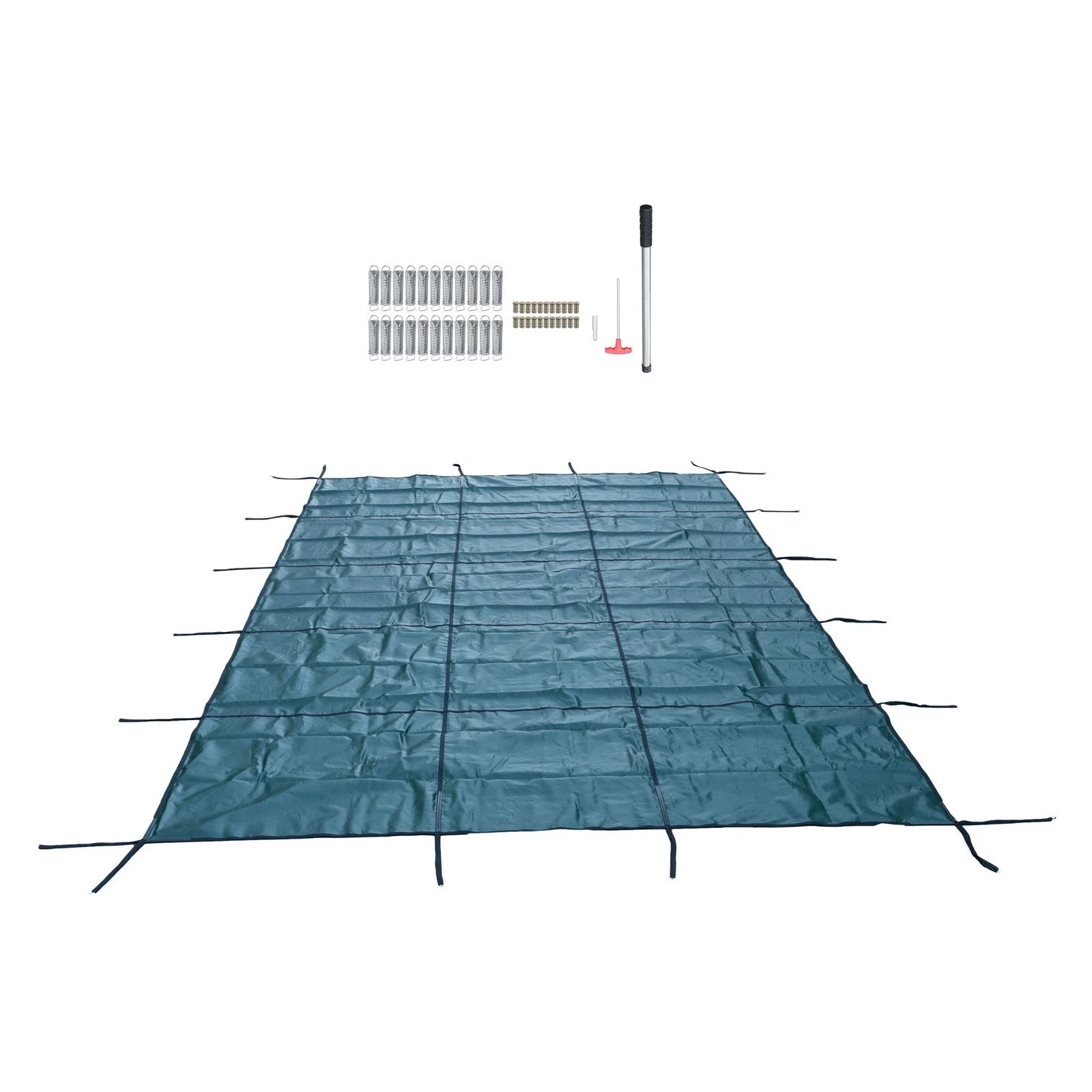 Inground Pool Cover for Rectangle Swimming Pool (Safety Mesh Solid)