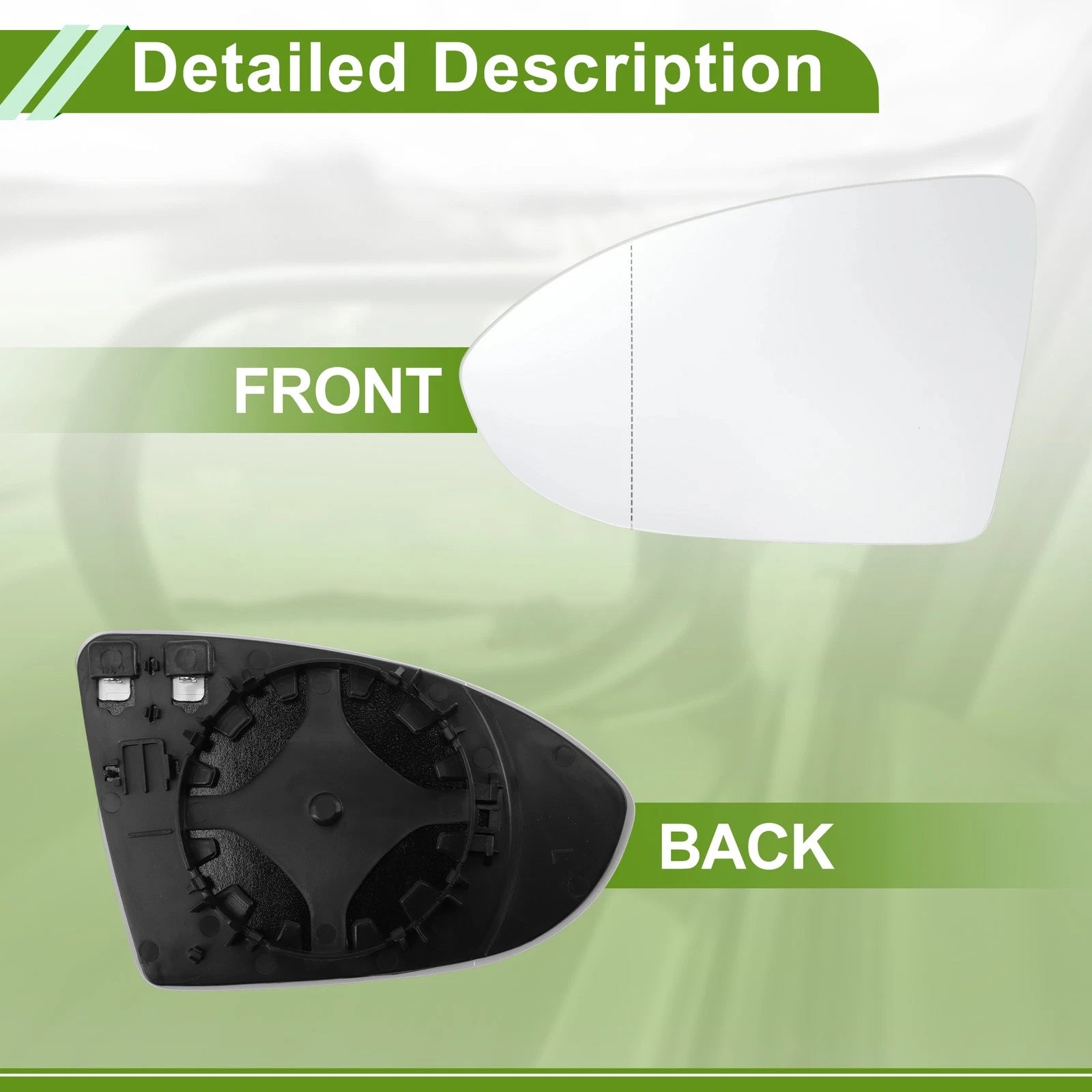 Mirror Glass Replacement for Volkswagen E-Golf (2015–2019) Aspherical No. 5G0857521
