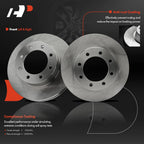Front Disc Brake Rotors & Ceramic Pads for Ford F-250 Super Duty (2013–2021)