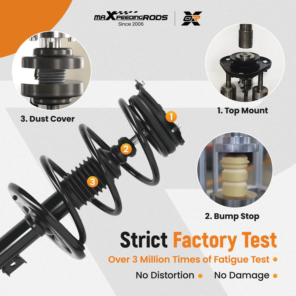 Complete Shocks Struts Coil Spring for Nissan Murano (2009–2014)