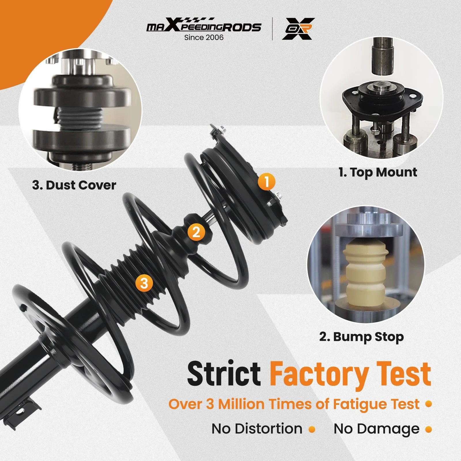 Complete Shocks Struts Coil Spring for Nissan Murano (2009–2014)