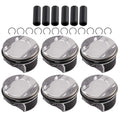 Set of 6 Pistons & Rings for VW Audi Porsche 3.0 TFSI EA839 (2017–2023)
