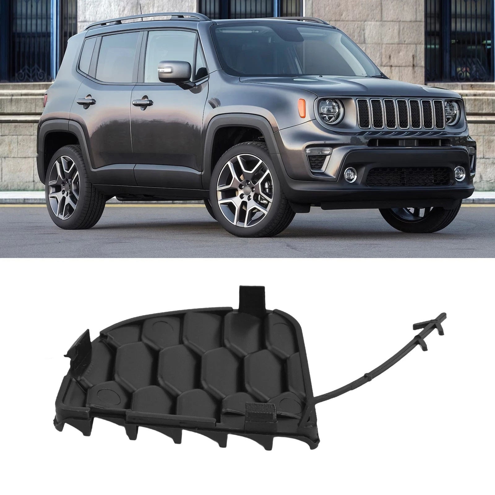 Tow Hook Eye Cover Cap for Jeep Renegade (2015–2020)