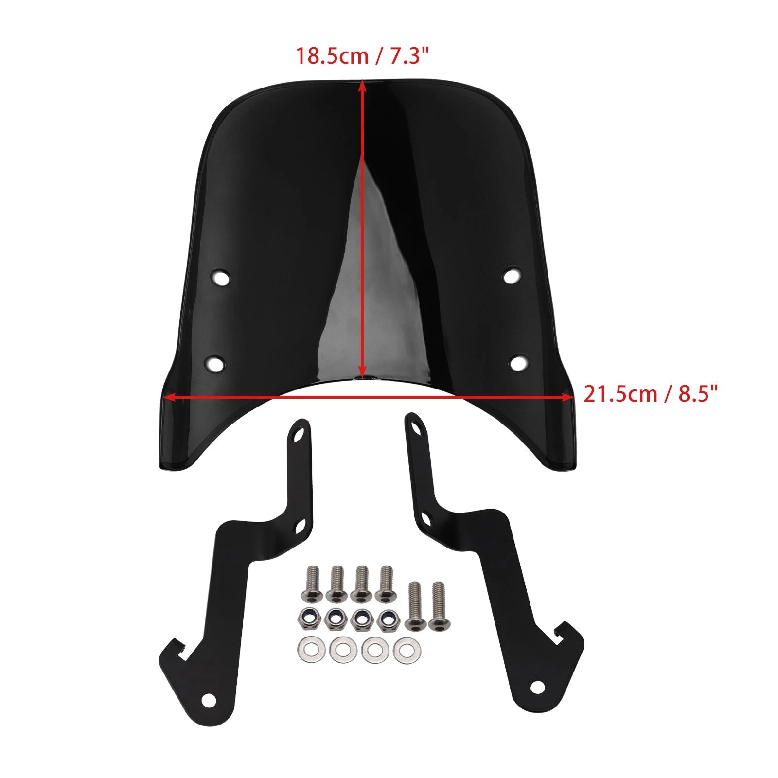 Windshield for Yamaha XSR 155 (2020–2023), XSR 125 (2024–2025) Black