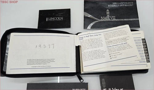 Owners Manual Collection for Lincoln Mark VIII (1995)