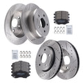 Drilled Slotted Brake Rotors & Pads for Jeep Wrangler (2007–2017)