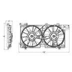 Replacement Engine Cooling Fan Assembly for Ford Ranger (2011–2018)
