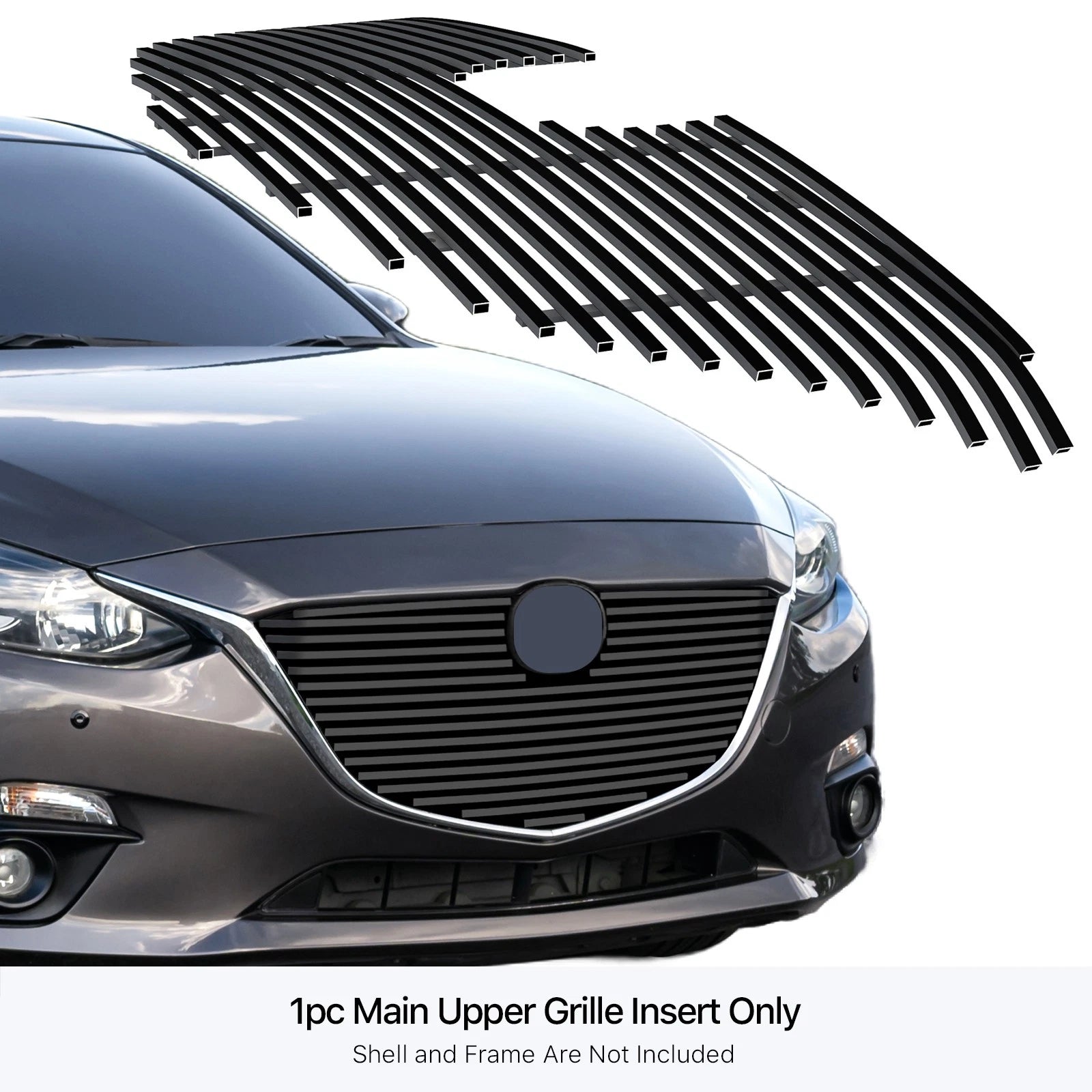 Stainless Black Grille for Mazda 3 (2014-2016)