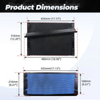 Set of 4 Engine Air Filters for Kenworth T680, Peterbilt 567, 579 (P621725)