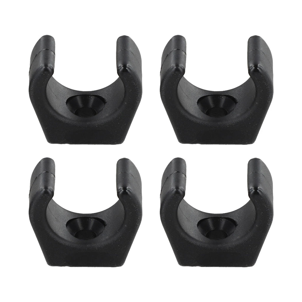 Set of 4 Marine Plastic Clips for Boat Paddle Rod Holder (1 Inch Diameter)