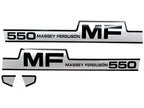 Bonnet Decal Set for Massey Ferguson 550 Tractors