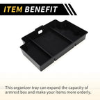 Center Console Organizer Tray for Chevy Silverado 1500, GMC Sierra 1500 