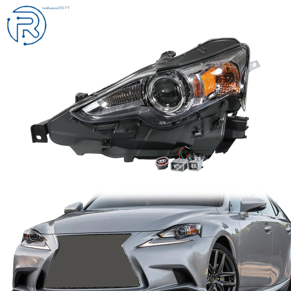 Left Headlight for Lexus IS250 IS300 (2014–2016) HID/Xenon Halogen