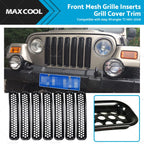 Front Mesh Grille Inserts for Jeep Wrangler TJ (1997–2006)