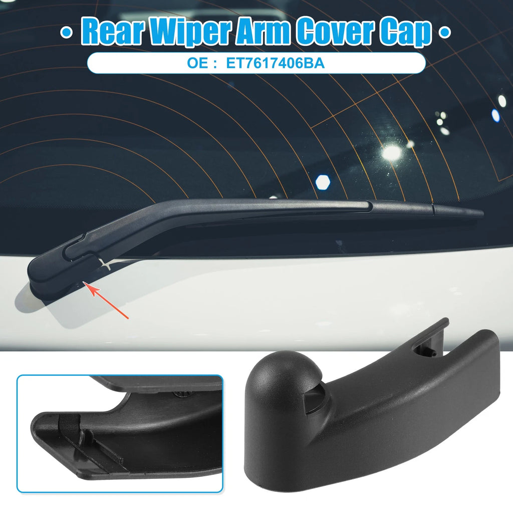 Wiper Arm Nut Cover Cap for Ford Transit Courier (2014–2023) Black