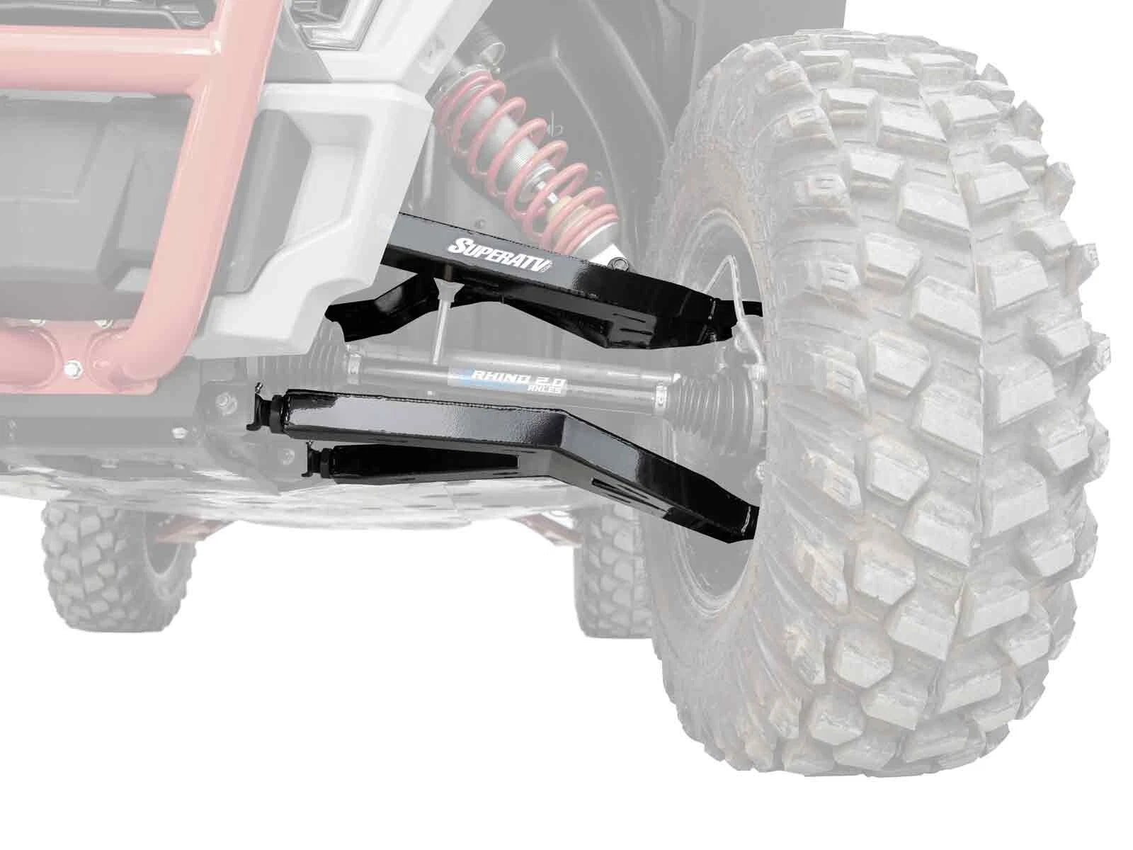 Boxed A-Arms for Polaris RZR S 900 / 4 900 / Trail S 900 (2015+) - Black