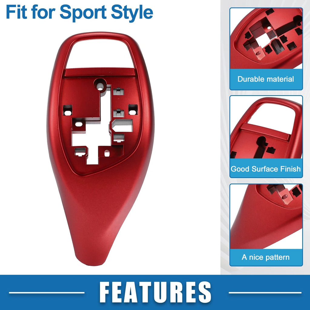 Gear Shift Lever Cover for BMW 1 2 3 4 5 6 7 Series X3 X4 (F30) Red