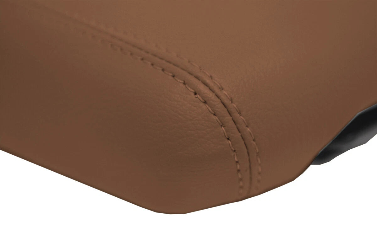 Leather Console Lid Armrest Cover for Kia Telluride (2020) - Brown