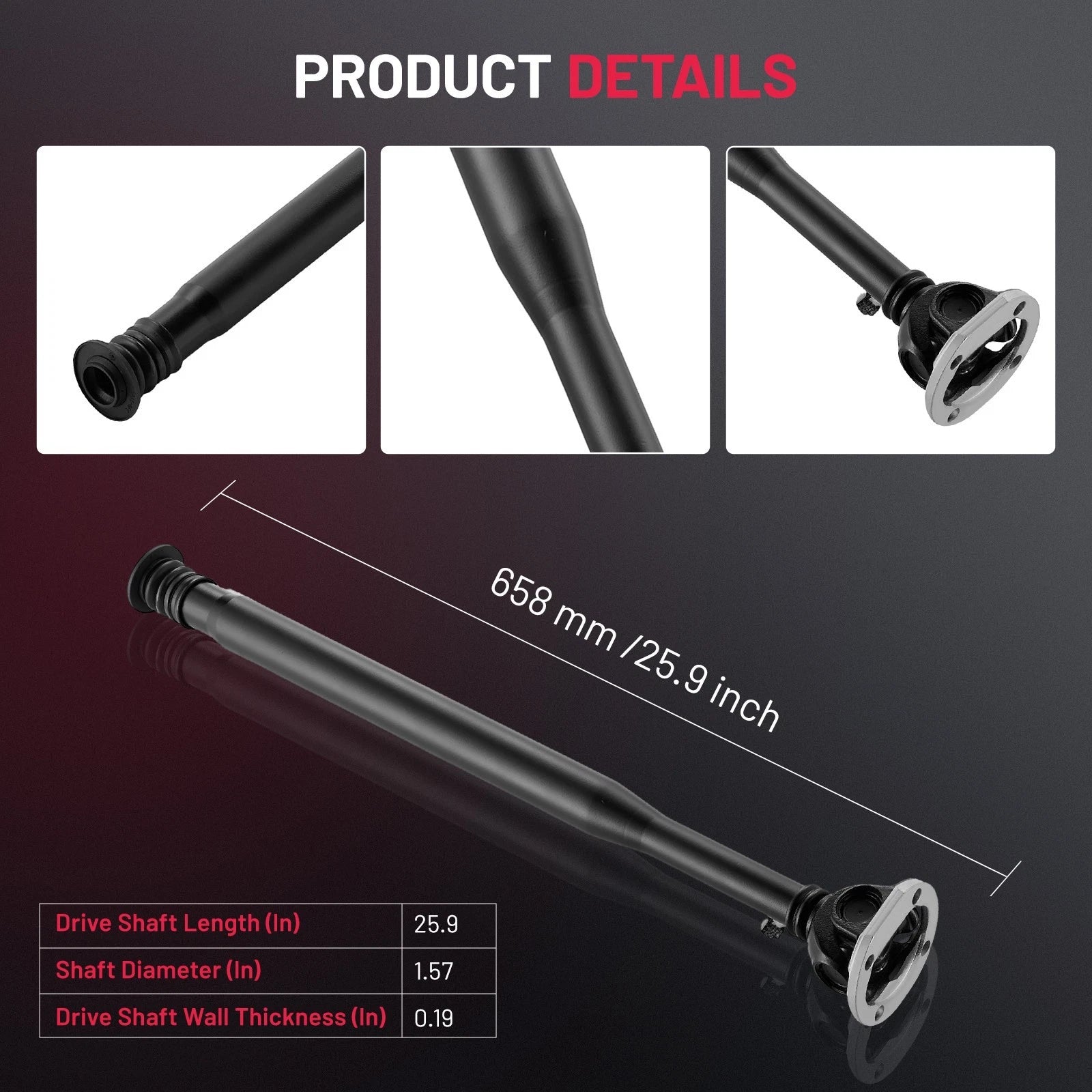 Front Driveshaft for Mercedes-Benz E350 (2010–2016) & Hyundai Tucson 2.0L (2011–2013)