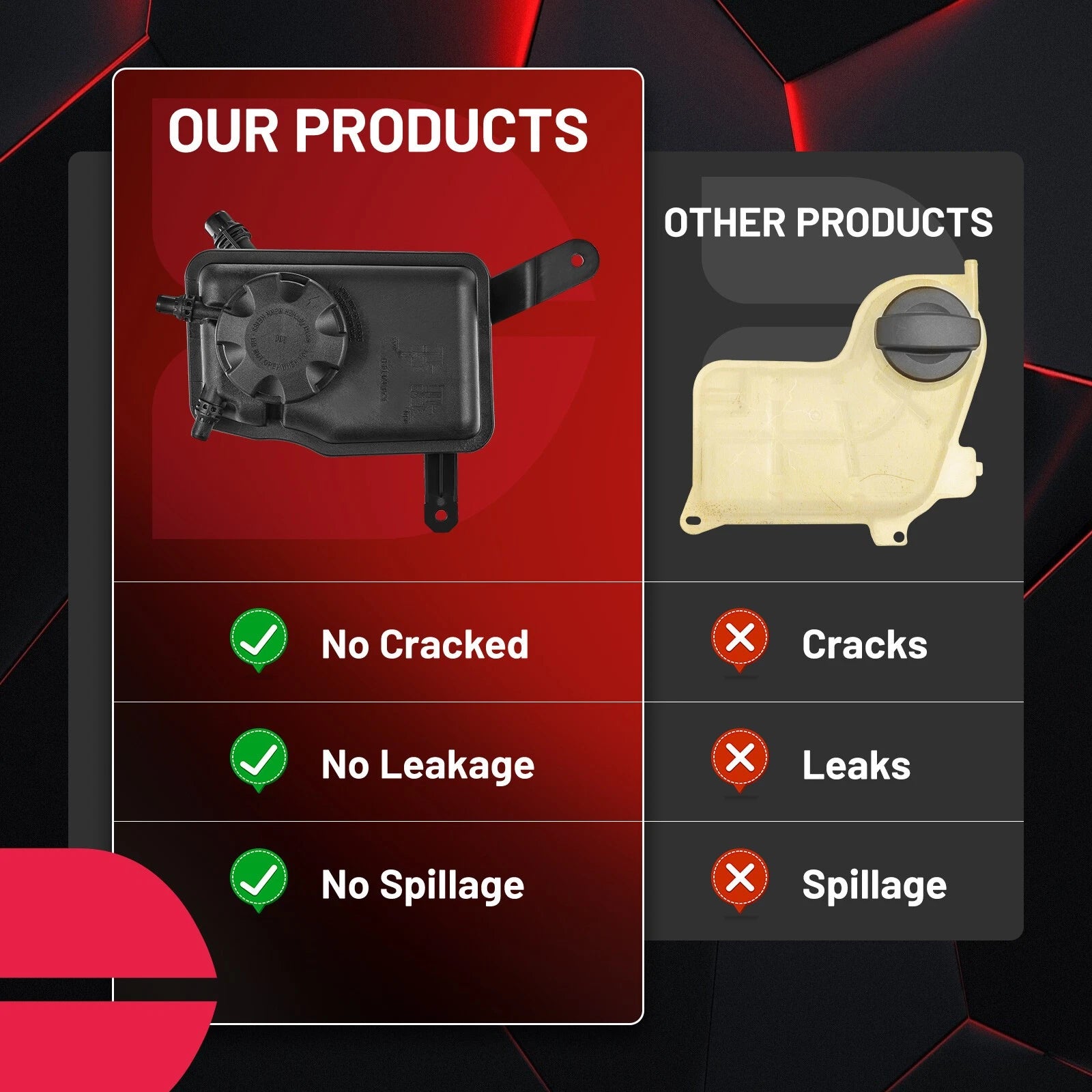 Coolant Expansion Tank w/ Cap Sensor for BMW 525i (2004–2007) 17117573781