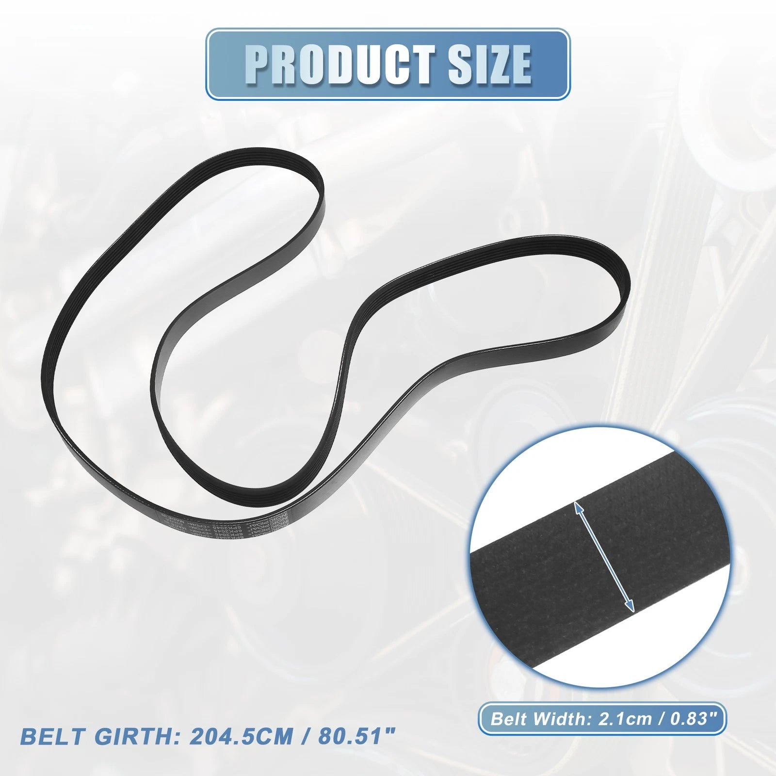 V-Ribbed Serpentine Drive Belt for Ford F-250 Super Duty (2002–2010) 6.8L 5.4L