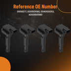 4X Ignition Coil Set for Mercedes C180 C200 C230 W203 (2002–2006) 31658377