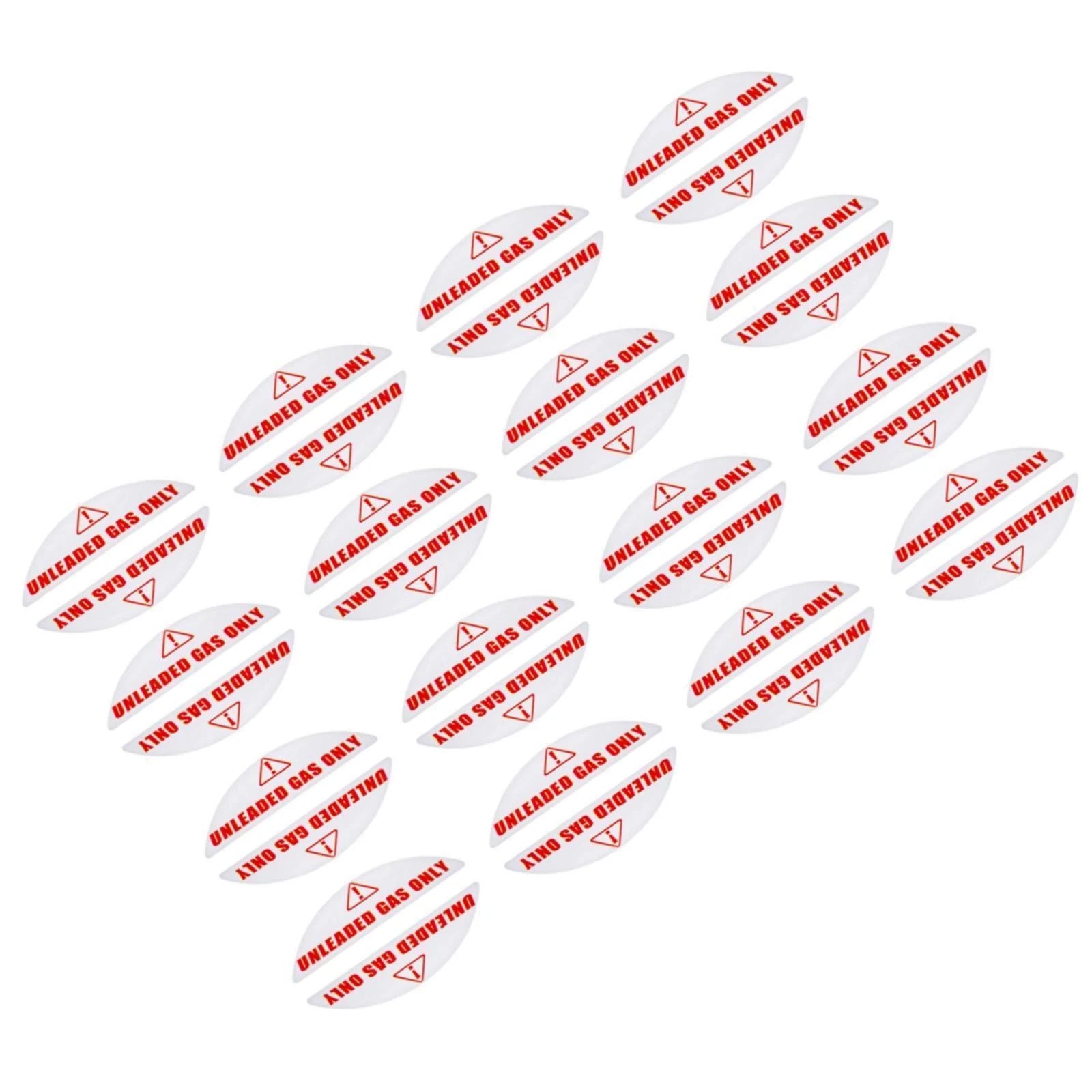 Set of 16 Unleaded Gas Only Stickers for Gas Cans & Generators (0.82'' X 2.17'')