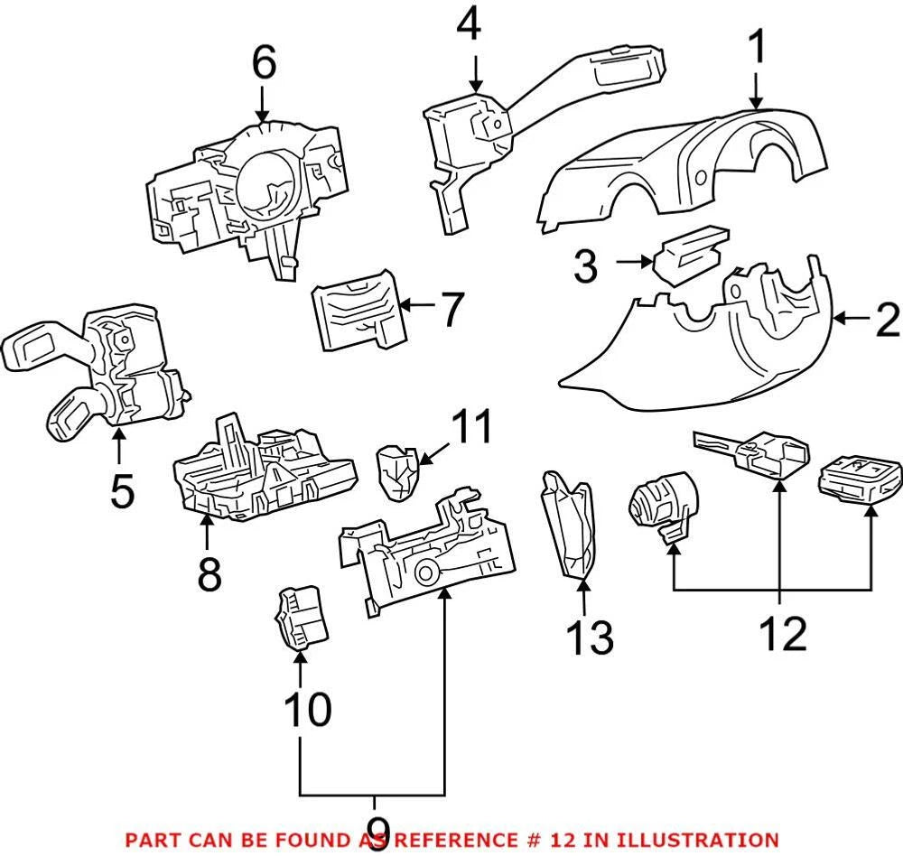 Ignition Lock Cylinder 1T0905855A for VW Audi