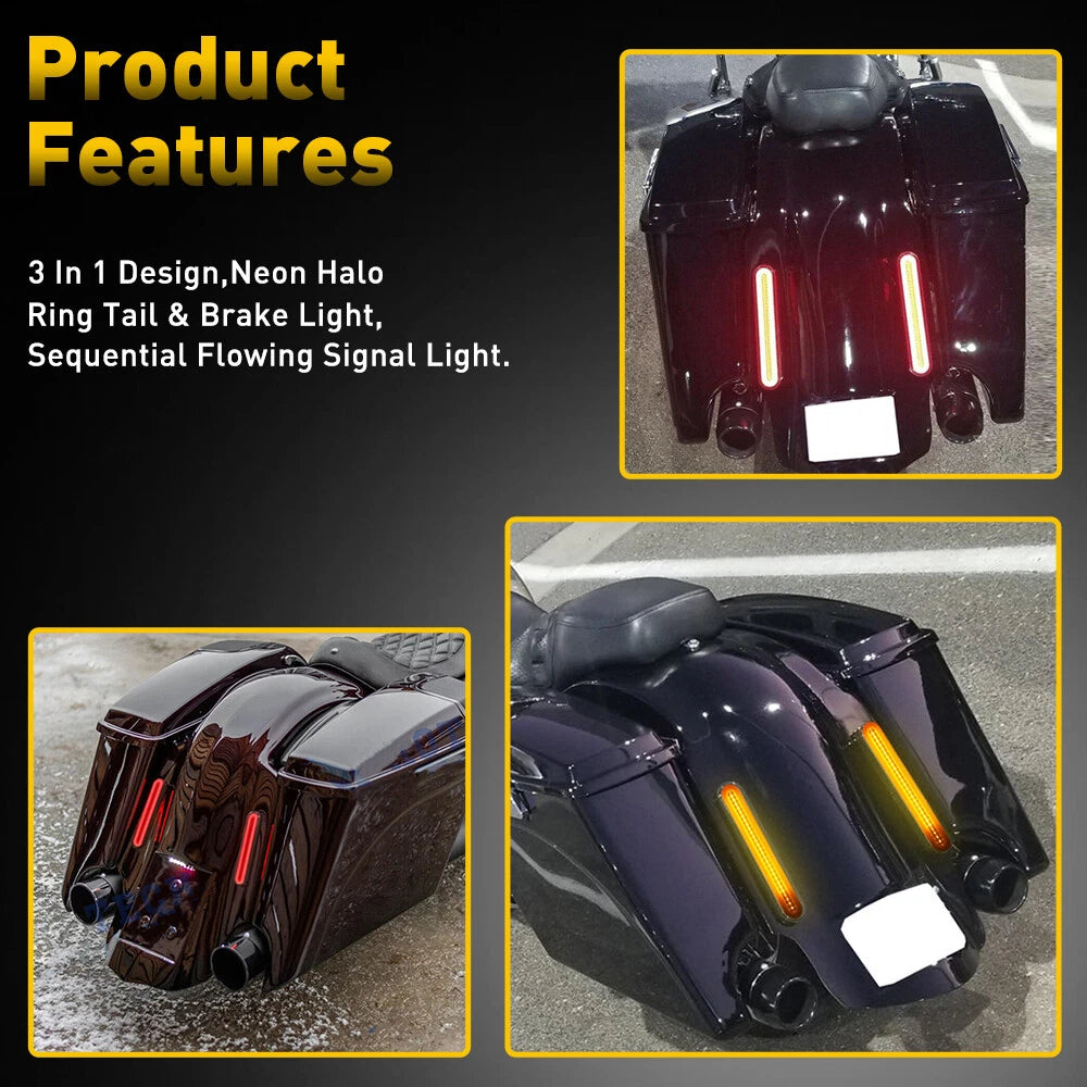 LED Brake Tail Turn Signal Light Bar for Fender Bagger