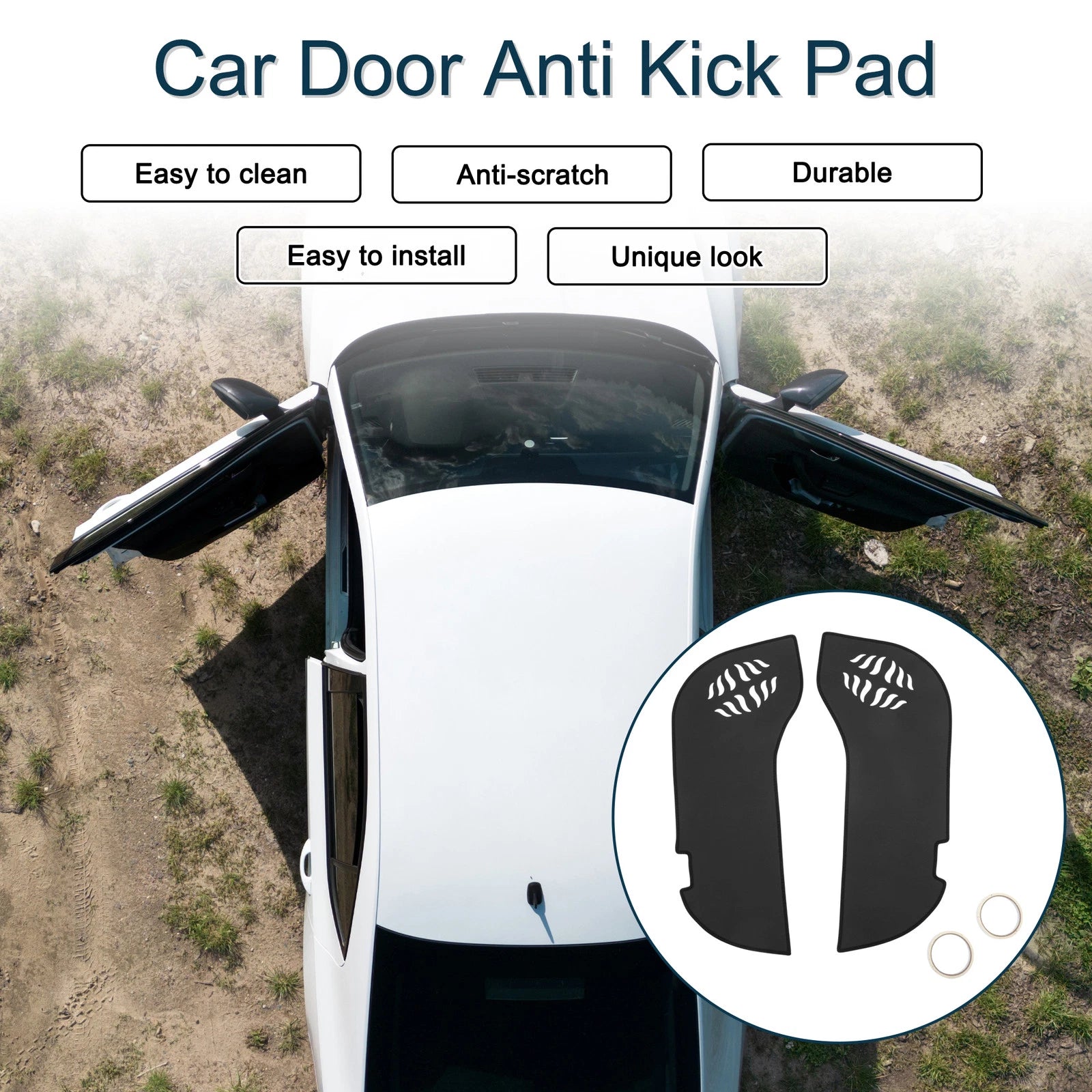 Set of 1 Car Door Anti Kick Pad Sticker Protector for Honda Alfa (2023)