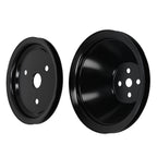 Chrome Water Pump Pulley for SBC 262-400 V8 (Short Direct Replacement)
