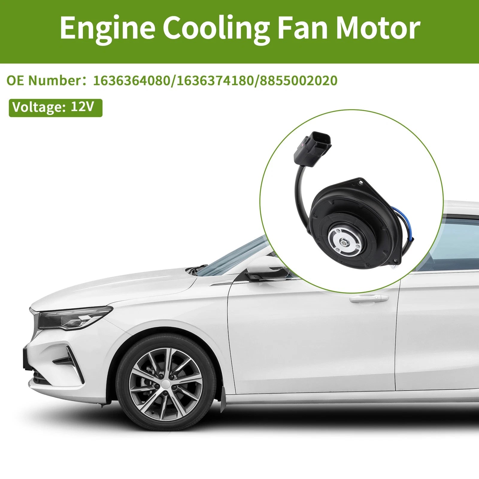 Engine Cooling Fan Motor No. 1636364080/1636374180 for Toyota RAV4 (1994–2000)
